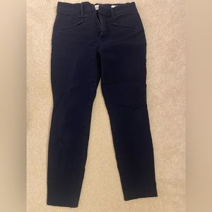 GAP Navy Skinny Ankle Chino Pants, Size 4R